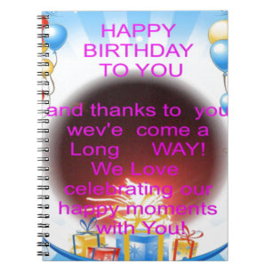 HappyBirthday voor jou Notitieboek