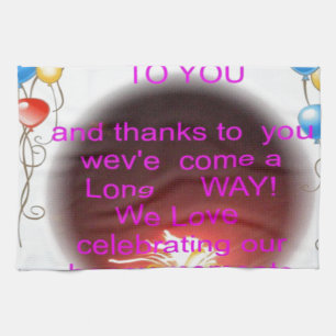 HappyBirthday voor jou Theedoek