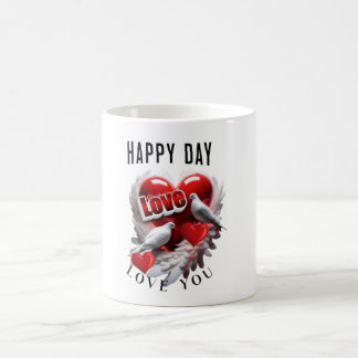 HappyDay Sunburst Logo voor Casual en Inspirerend Koffiemok