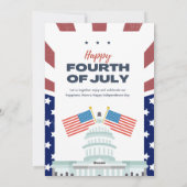 #HappyFourthOfJulyFlatHolidayCard Feestdagenkaart (Achterkant)