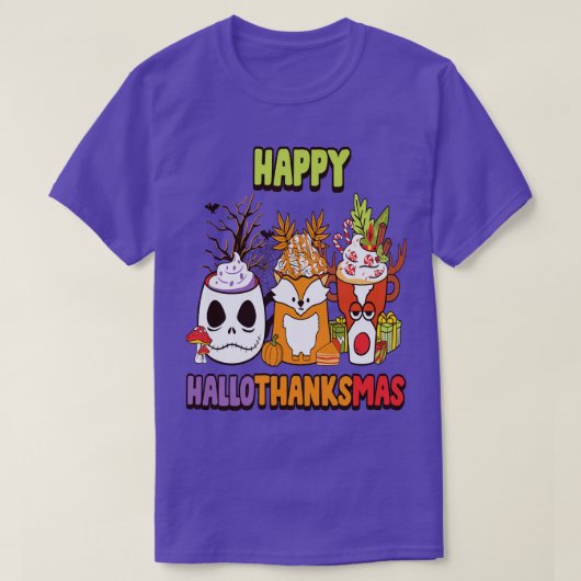 Happyhallothanksmas 16 t-shirt (Design voorkant)