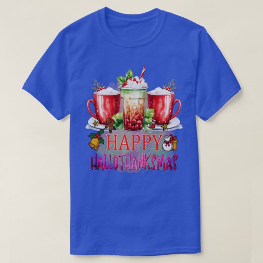 Happyhallothanksmas 2 t-shirt (Design voorkant)