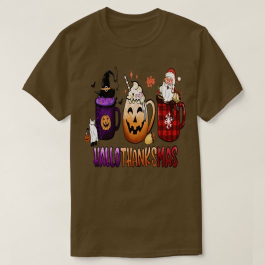 Happyhallothanksmas 6 t-shirt (Design voorkant)