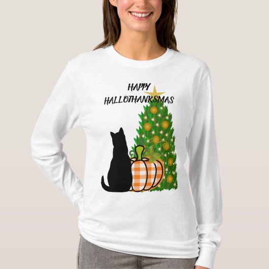 HAPPYHALLOTHANKSMAS-SHIRT T-SHIRT (Voorkant)