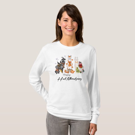 HAPPYHALLOTHANKSMAS-shirt T-shirt (Voorkant volledig)