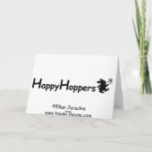 HappyHoppers® Note Card Feestdagen Kaart (Achterkant)