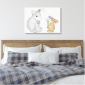 HappyHoppers® verpakt canvas Afdruk (Insitu (Slaapkamer))