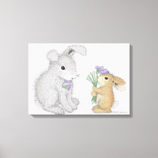 HappyHoppers® verpakt canvas Afdruk (Voorkant)