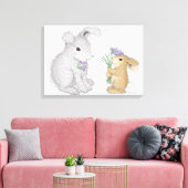 HappyHoppers® verpakt canvas Afdruk (Insitu (Woonkamer))