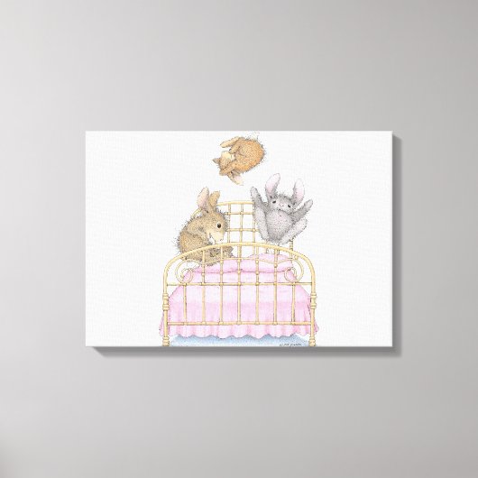 HappyHoppers® verpakt canvas Afdruk (Voorkant)