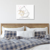 HappyHoppers® verpakt canvas Afdruk (Insitu (Slaapkamer))