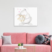 HappyHoppers® verpakt canvas Afdruk (Insitu (Woonkamer))