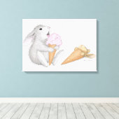 HappyHoppers® verpakt canvas Afdruk (Insitu (Houten vloer))