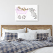 HappyHoppers® verpakt canvas Afdruk (Insitu (Slaapkamer))