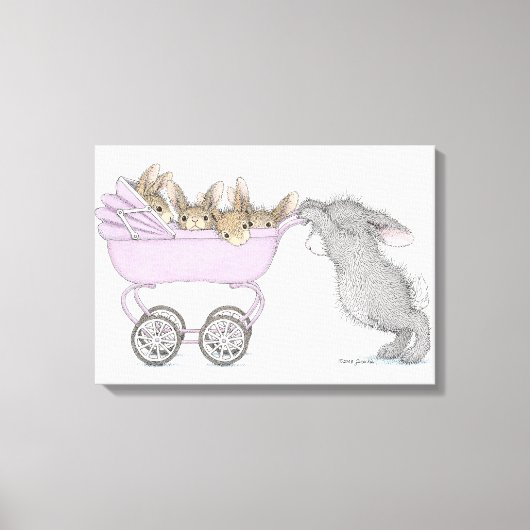 HappyHoppers® verpakt canvas Afdruk (Voorkant)