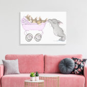 HappyHoppers® verpakt canvas Afdruk (Insitu (Woonkamer))