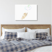 HappyHoppers® verpakt canvas Afdruk (Insitu (Slaapkamer))