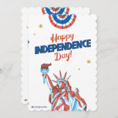 #HappyIndependenceDay Uitnodiging (Voorkant / Achterkant)