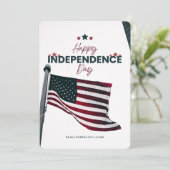 #HappyIndependenceDayFlatHolidayCard Feestdagenkaart (Staand voorkant)