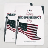 #HappyIndependenceDayFlatHolidayCard Feestdagenkaart (Voorkant / Achterkant)