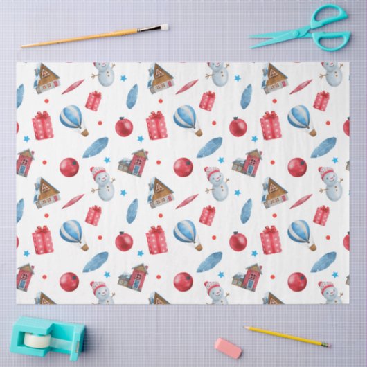 HappyLand Kerstontwerp 1 Tissuepapier (Craft)