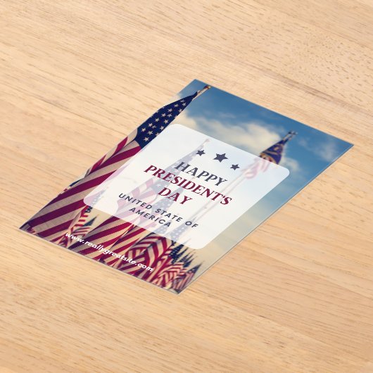 #HappyPresident'sDayUSAcrylicInvitation Acryl Uitnodigingen (Laagn)