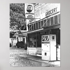 Happy's Grocery Store, Ottawa, Kansas jaren 70 Poster