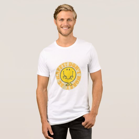 Happy's Happy Motto Tri-Blend Shirt (Voorkant volledig)