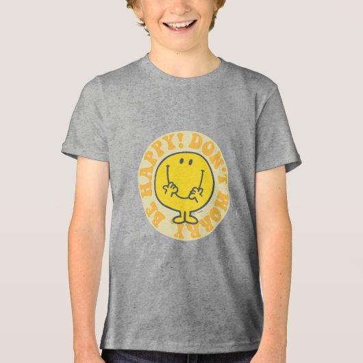 Happy's Happy Motto Tri-Blend Shirt (Voorkant)