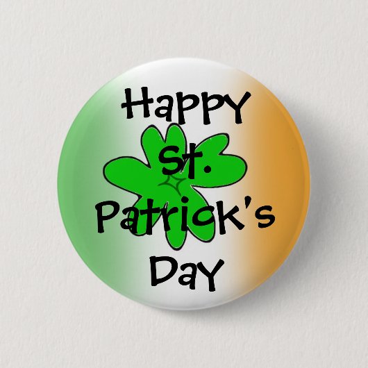 HappySt. Patrick's Day Ronde Button 5,7 Cm (Voorkant)
