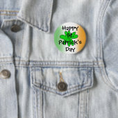 HappySt. Patrick's Day Ronde Button 5,7 Cm (In situ)