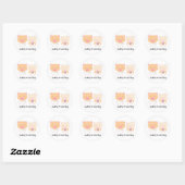 HappyWedding Ronde Sticker (Vel)
