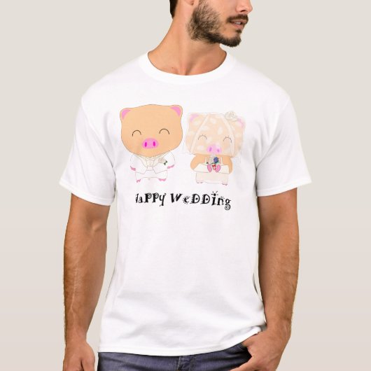 HappyWedding T-shirt (Voorkant)