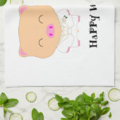 HappyWedding Theedoek (Gevouwen)