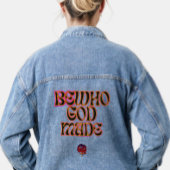 HappyWorkT BE WHO GOD MADE CHRISTELIJK FEMINIST Denim Jacket