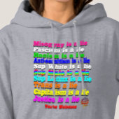 HappyWorkT FASCISME IS EEN LEUGEN, REGENBOOG MENSE Hoodie