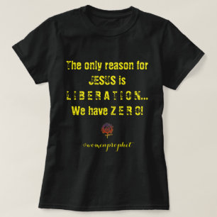 Happyworkt JESUS BEVRIJDING WAAR Christelijk T-shirt
