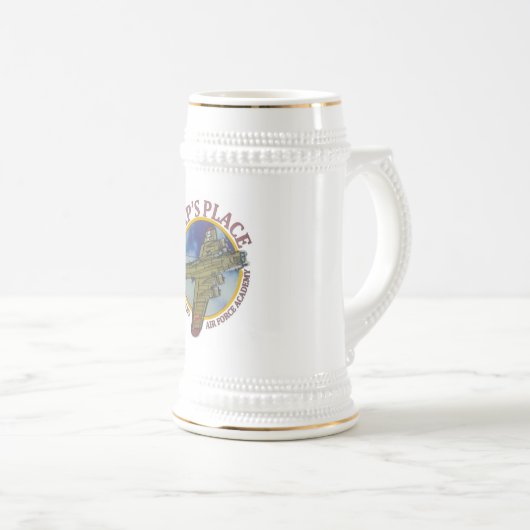 Hap's Place USAFA Beer Stein Bierpul (Voorkant rechts)