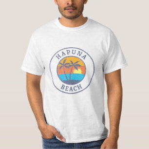 Hapuna Beach, Hawaii Faded klassieke stijl T-shirt