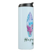 Hapuna Beach Hawaii Surfplanken Thermosbeker (Gedraaid links)