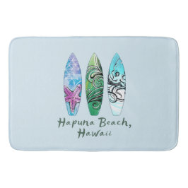 Hapuna Beach Hawaii Waterverf Surfboards Badmat