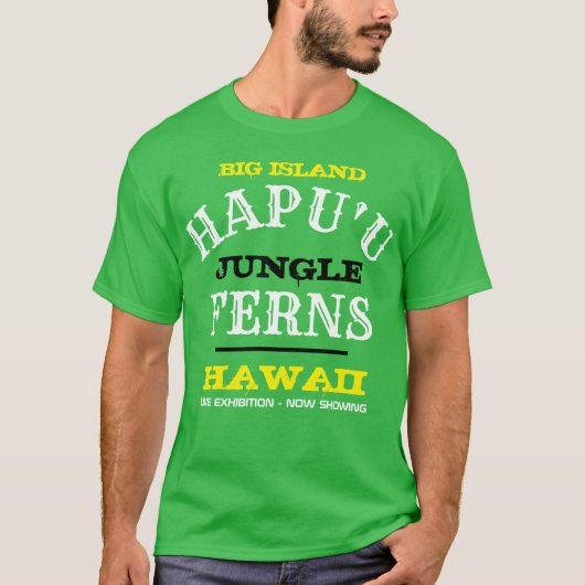 HAPU'U VAREN GROOT EILAND HAWAÏ T-SHIRT (Voorkant)