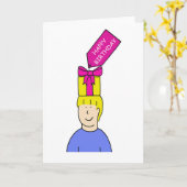 Hapy Birthday Haarstylist Kaart (Gele Bloem)