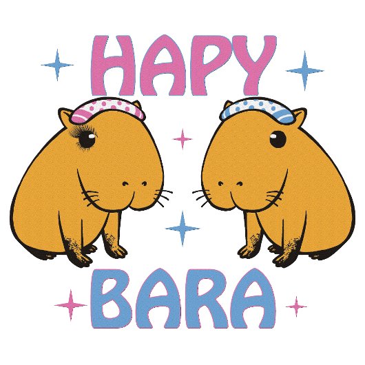 Hapybara - Grappige capybara  T-shirt