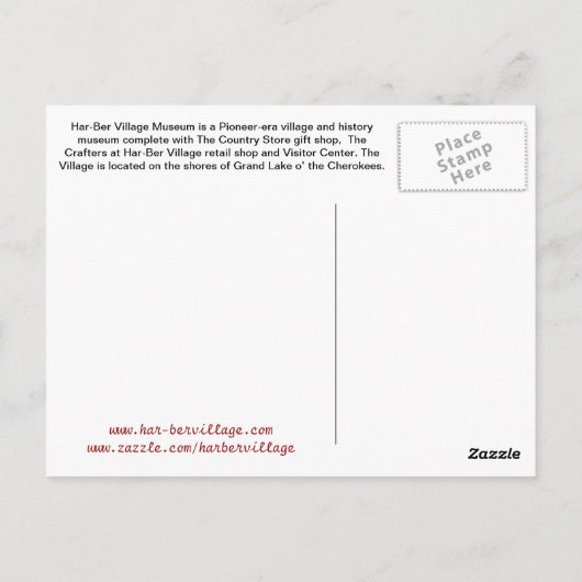 Har-Ber-dorp postkaart 15r (Achterkant)