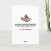 Har-Ber het Wenskaart van het de poppenhuis van Feestdagen Kaart (Achterkant)