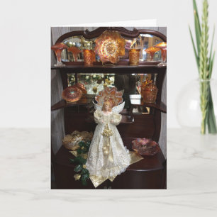 Har-Ber Village angel Greeting Card Feestdagen Kaart