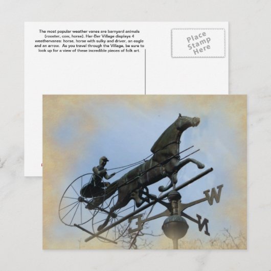 Har-Ber Village Wethervane Briefkaart (Voorkant / Achterkant)
