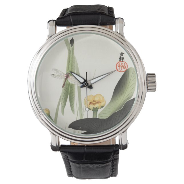 hara koson's Japanese painting watch,小原古邨の日本画 Horloge (Voorkant)