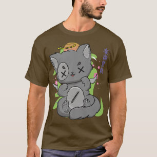 Harajuku Cat Anime Neko Pastel Gothic Angelcore Sa T-shirt